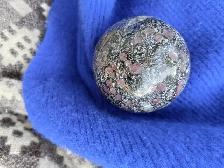 FUNKY CHIC MOTTLED  SPINEL/BIOTITE/QUARTZ/PYRITE CRYSTAL SPHERE! - Photo 4