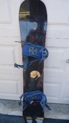 Snowboard and Bindings