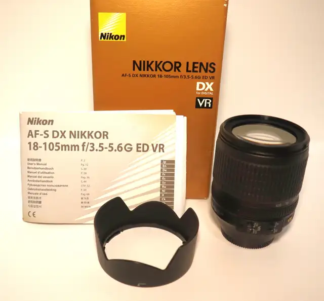 Nikon AF-S DX NIKKOR 18-105mm f/3.5-5.6G ED VR Lens
