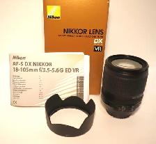 Nikon AF-S DX NIKKOR 18-105mm f/3.5-5.6G ED VR Lens