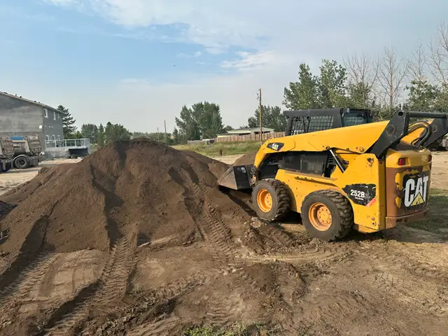 freshly screened topsoil