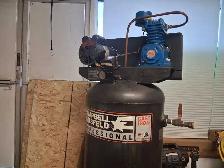 60gal Campbell Hausfeld Compressor  newer 'Jenny' 2-piston pump