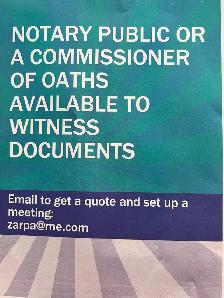 Notary Public and Commissioner of Oaths in Ontario