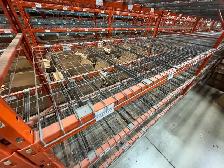 Used wire mesh decking for warehosue rack  - 48' x 46'