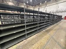 used metal industrial shelf units 2' deep x 4' wide x 7'4 tall - Photo 7