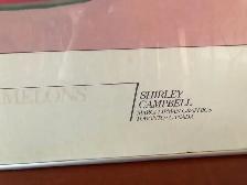 Vintage art print "Watermelons" signed by Shirley Campbell ‘82 - Photo 2