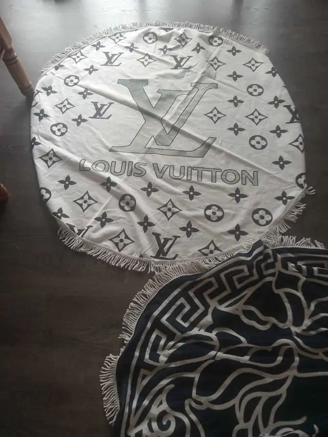 Louis Vuitton and Versace Beach Towels