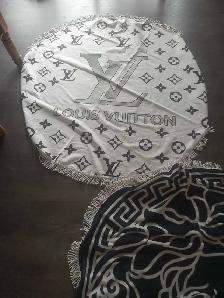 Louis Vuitton and Versace Beach Towels