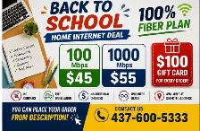 BACK TO SCHOOL HOME INTERNET DEAL – 100% PURE & RELIABLE FIBRE