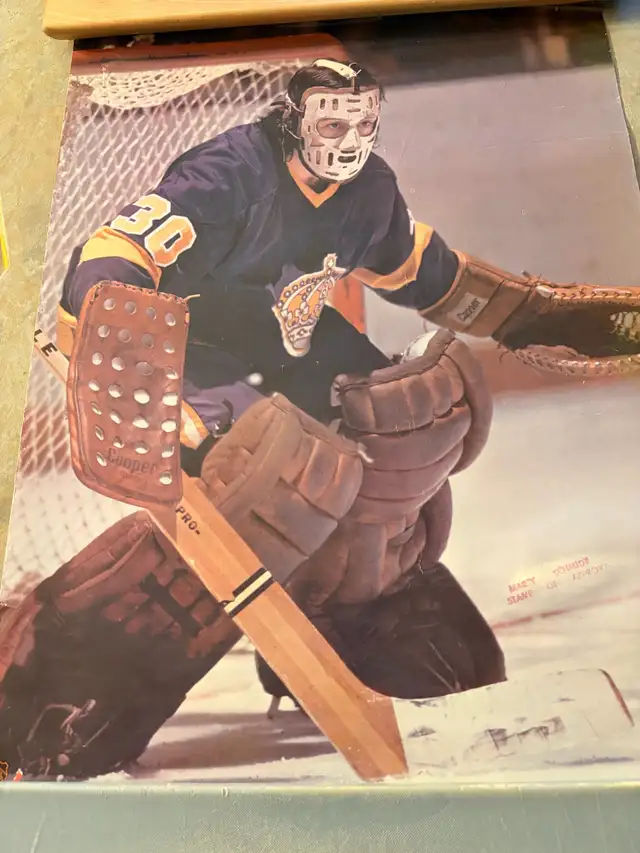 Group of Six vintage goalie posters