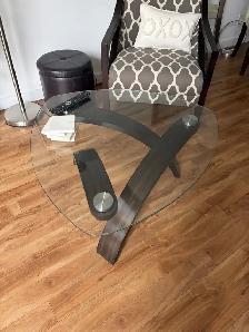 glass coffee table