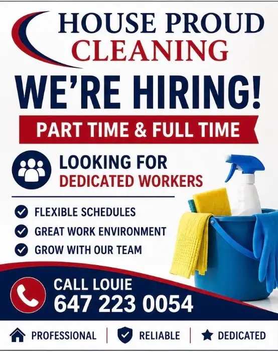 Dedicated Cleaners Wanted — Join Our Team!