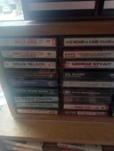Cassette Tape Collection with Wooden Storage Racks - Photo 3