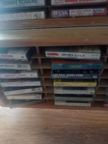 Cassette Tape Collection with Wooden Storage Racks - Photo 5
