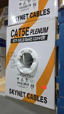 SKYNET CAT5E CMP PLENUM SOLID COPPER 1000FT