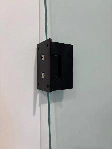 Glass door with hinges - $75 OBO - Photo 2