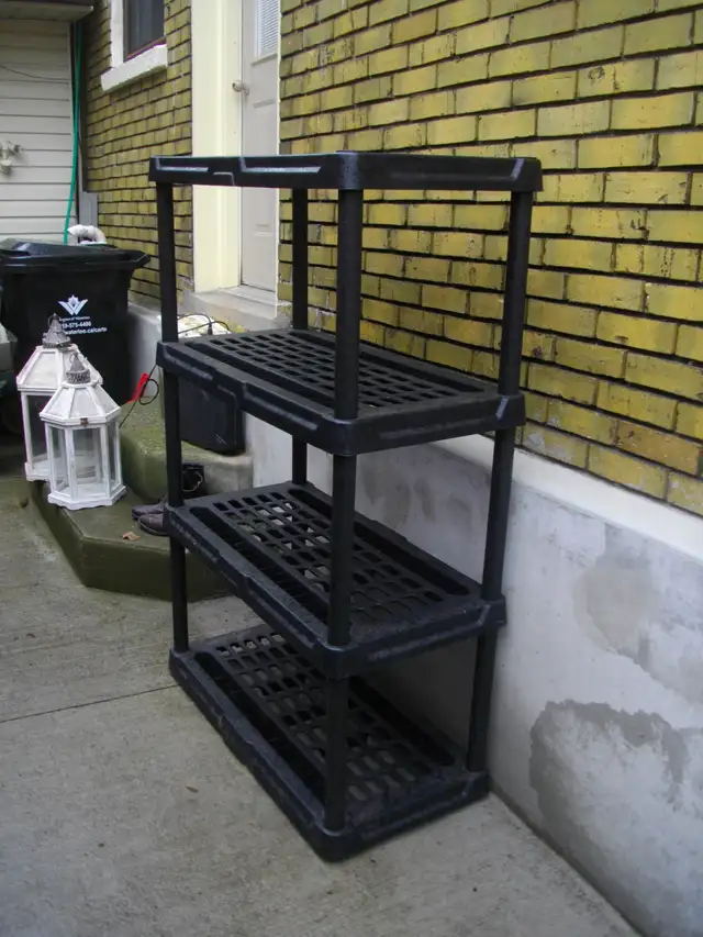 two shelving units $28 each