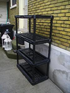 two shelving units $28 each
