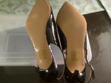 FOR SALE:  NATURALIZER WOMENS SHOES BLACK PATENT SIZE 9 1/2 - Photo 2