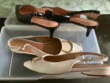 FOR SALE:  NATURALIZER   WOMEN’S LOW KITTEN HEEL SLINGBACK WHITE - Photo 3