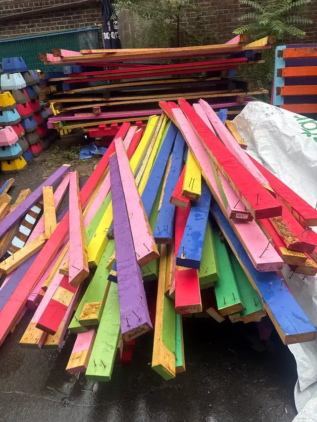 Assorted Painted Lumber