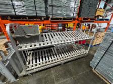 Used aluminum order picking cart.