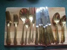 Gold Plated Cutlery Set