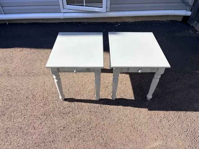 Two bed side/night tables for sale for $45