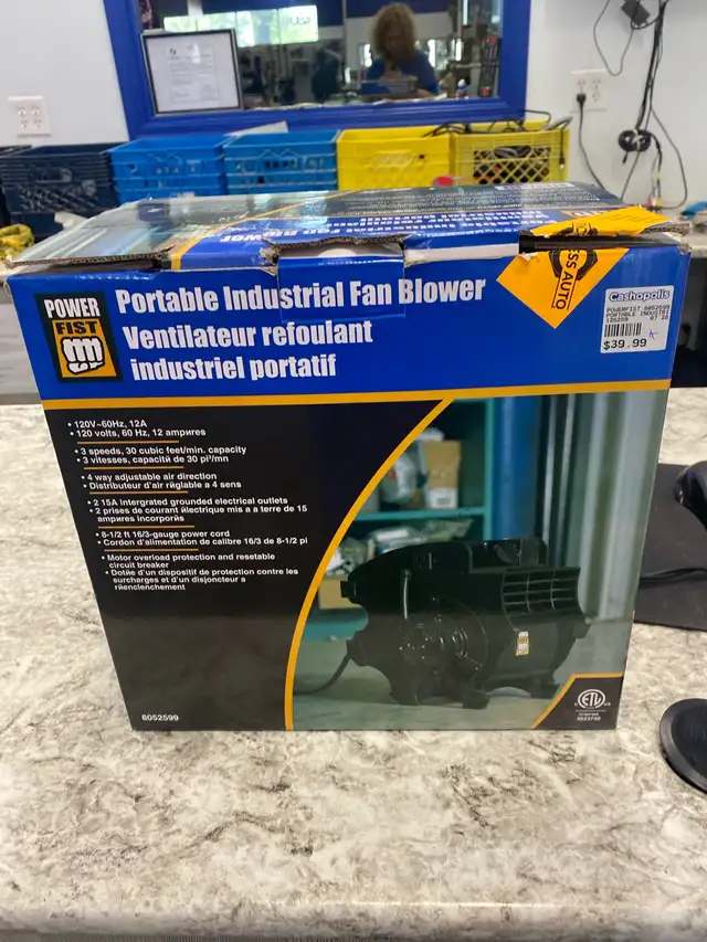 Powerfist 8052599 Portable Industrial Fan Blower @ Cashopolis!