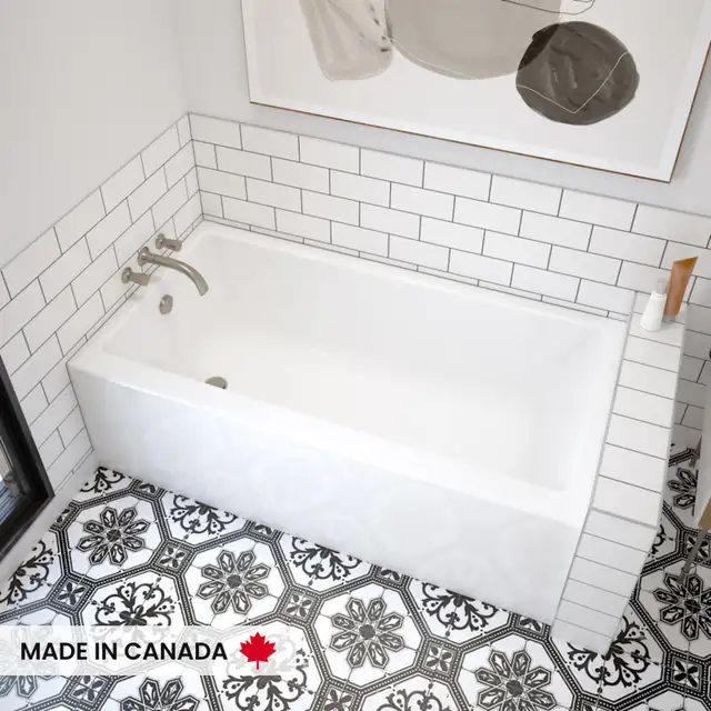 MAAX Rubix 6032 Bathtub - Brand New in Box - 60x32 Acrylic, Left