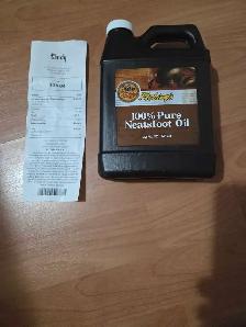 sealed jug new 100% pure Neatsfoot  leather oil
