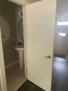 Door closing problems, cracked door frame, Threshold repair, doo