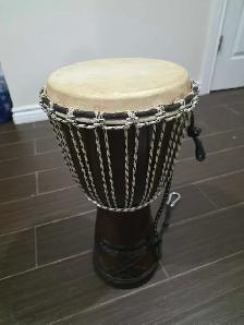 20' Hand-Carved Wooden Djembe Drum (9' Head)
