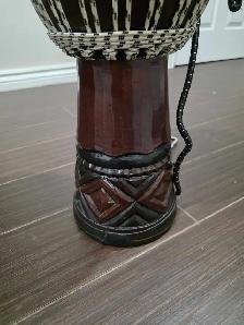 20' Hand-Carved Wooden Djembe Drum (9' Head) - Photo 3