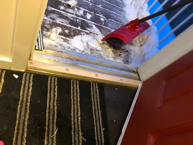 Threshold repair, door seal, Door closing problems, cracked door