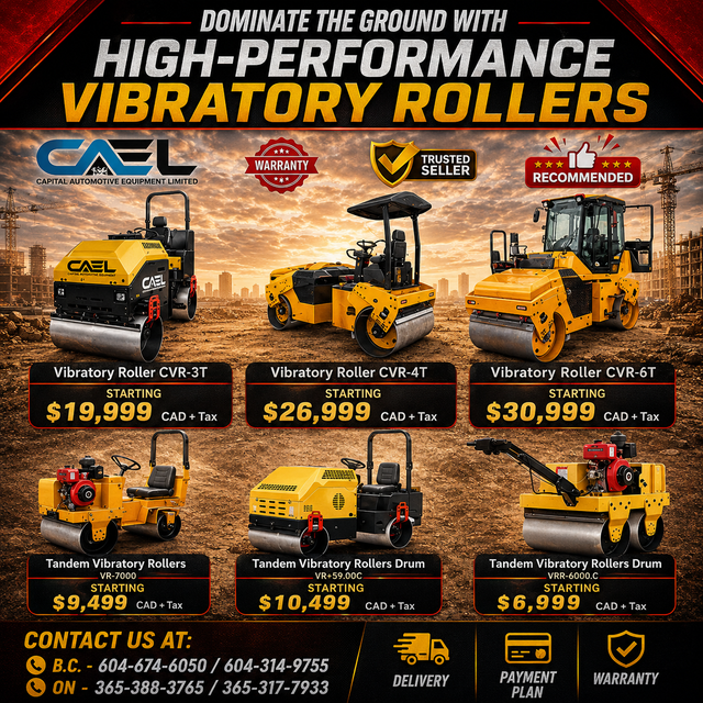 Finance! CAEL Vibratory Roller – Effective Soil and Asphalt Comp