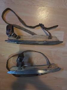 1891  complete antique  ice skates - Photo 4