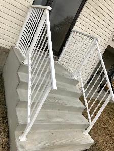 Top-Q Aluminum welded deck railing, no maintenance, deck railing