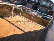 Aluminum welded deck railing, no maintenance, deck railing, alum