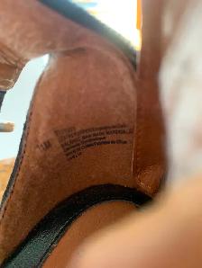 Euro Soft black leather open toe women shoes sz 11 &35.00 - Photo 2