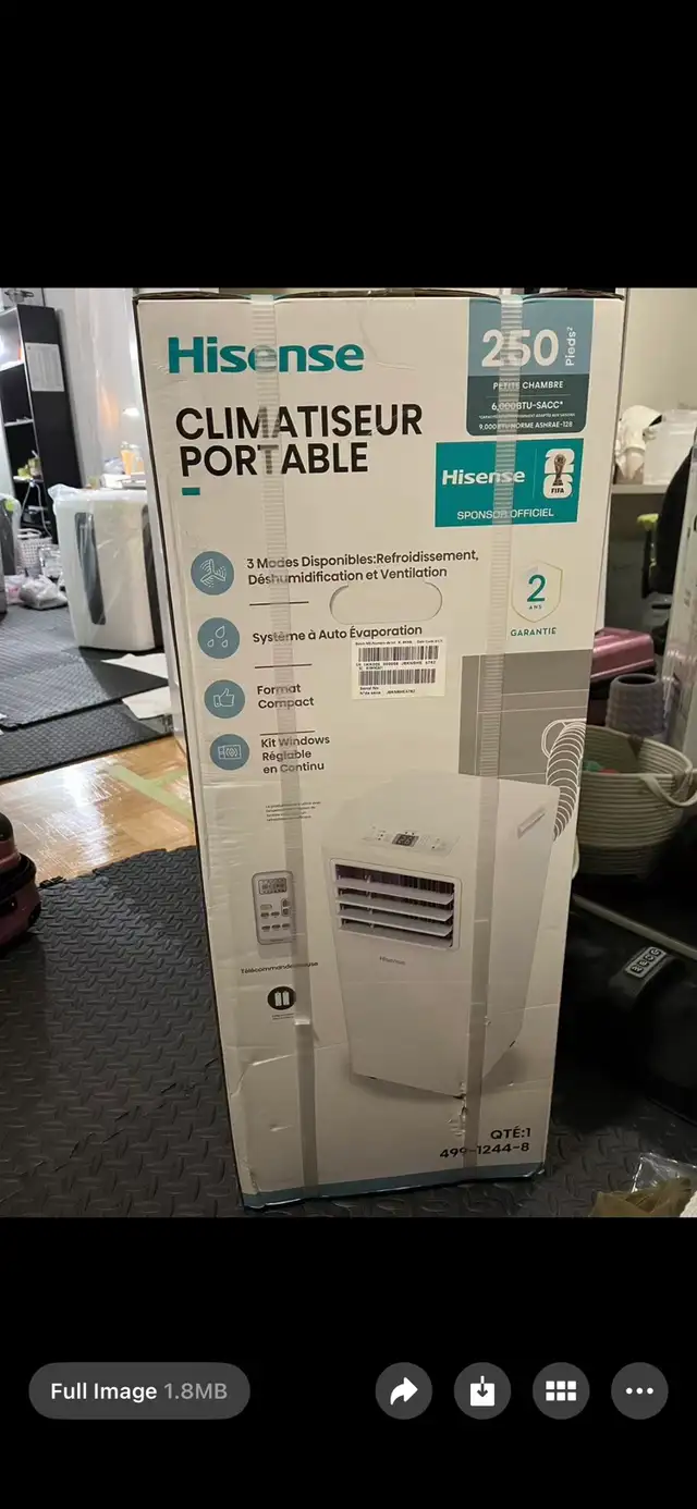Brand New Sealed Hisense Portable Air Conditioner (With Receipt)