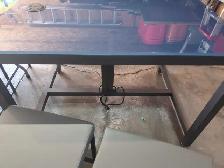 Glass top table and four chairs - Photo 8