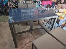 Glass top table and four chairs - Photo 10