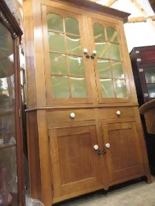 Antique : )  Large Corner Cabinet Cupboard - Photo 2