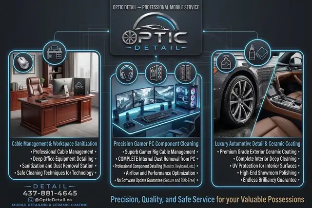 Mobile Detailing: Luxury Cars, Gaming Rigs & Offices⁠