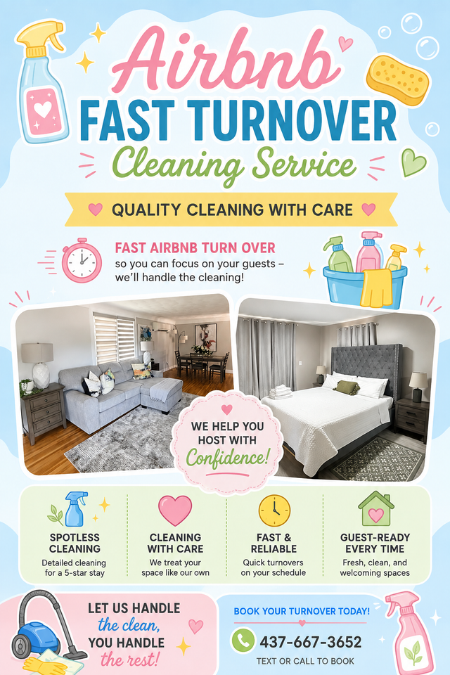 Airbnb turnover cleaning