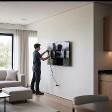 installâtion tv mural & LED & cash fils electric - Photo 2