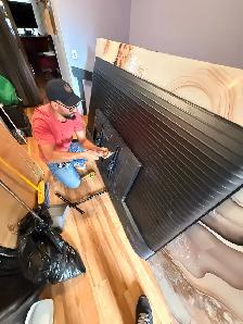 installâtion tv mural & LED & cash fils electric - Photo 7