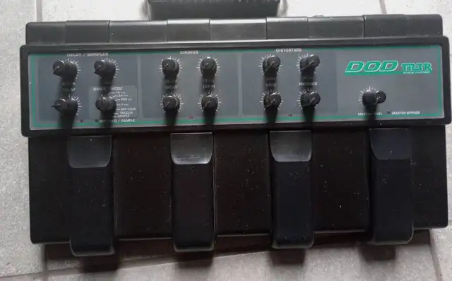 RARE 1993 DOD TR3R MULTI EFFECTS PEDAL WITH POWER SUPPLY