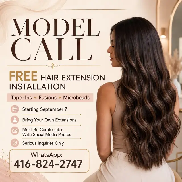 FREE Hair Extension Installation – Models Needed